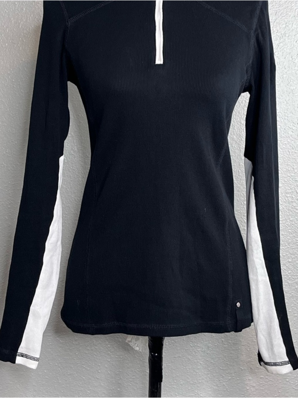 L-RL Ralph Lauren Active Sz S Gold Equestrian Y2K Long-Sleeve Pull-Over Top - Picture 8 of 13
